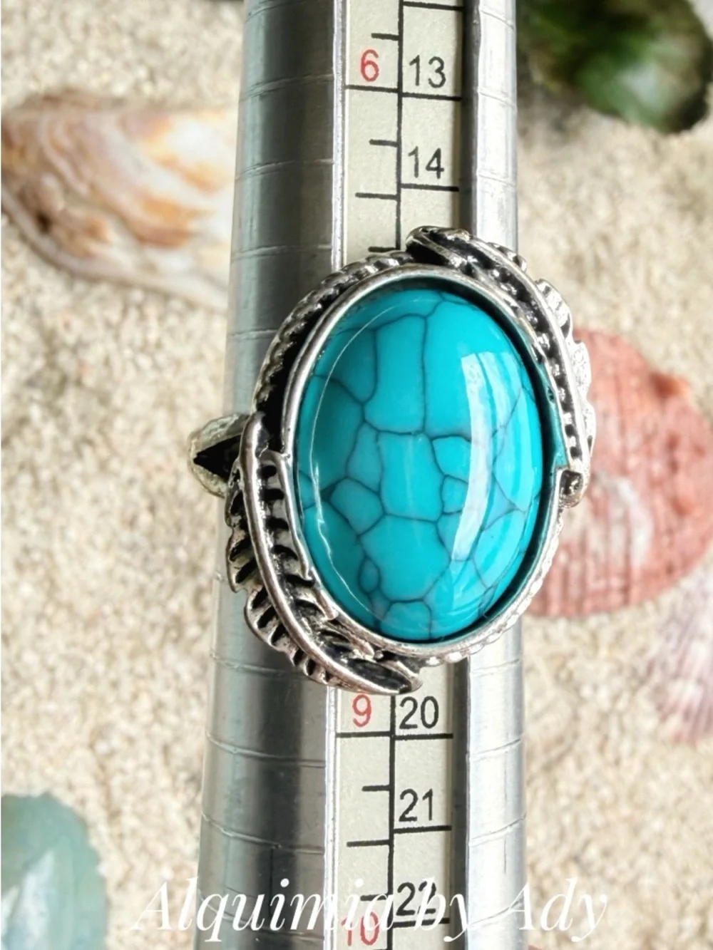 MONUMENTAL Bright Turquoise Oval Silver Ring